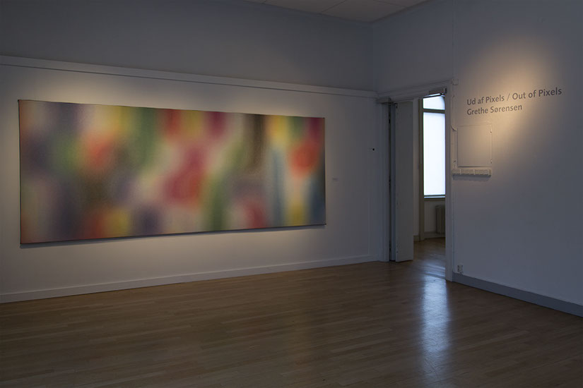 'Out of pixels' Nordic Textile Award 2017 exhibition view from Abecita artmuseum in Boraas Sweden